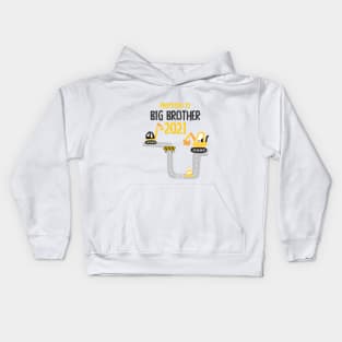 Promoted to Big Brother 2021 Excavator Bagger Kids Hoodie